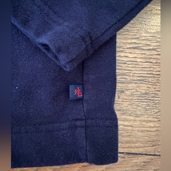 Ralph Lauren Navy Blue Cardigan V-Neck Knit Sweater - Picture 6 of 11